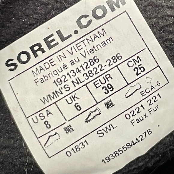 SOREL Whitney Boots Women's Size 8 - Picture 10 of 10